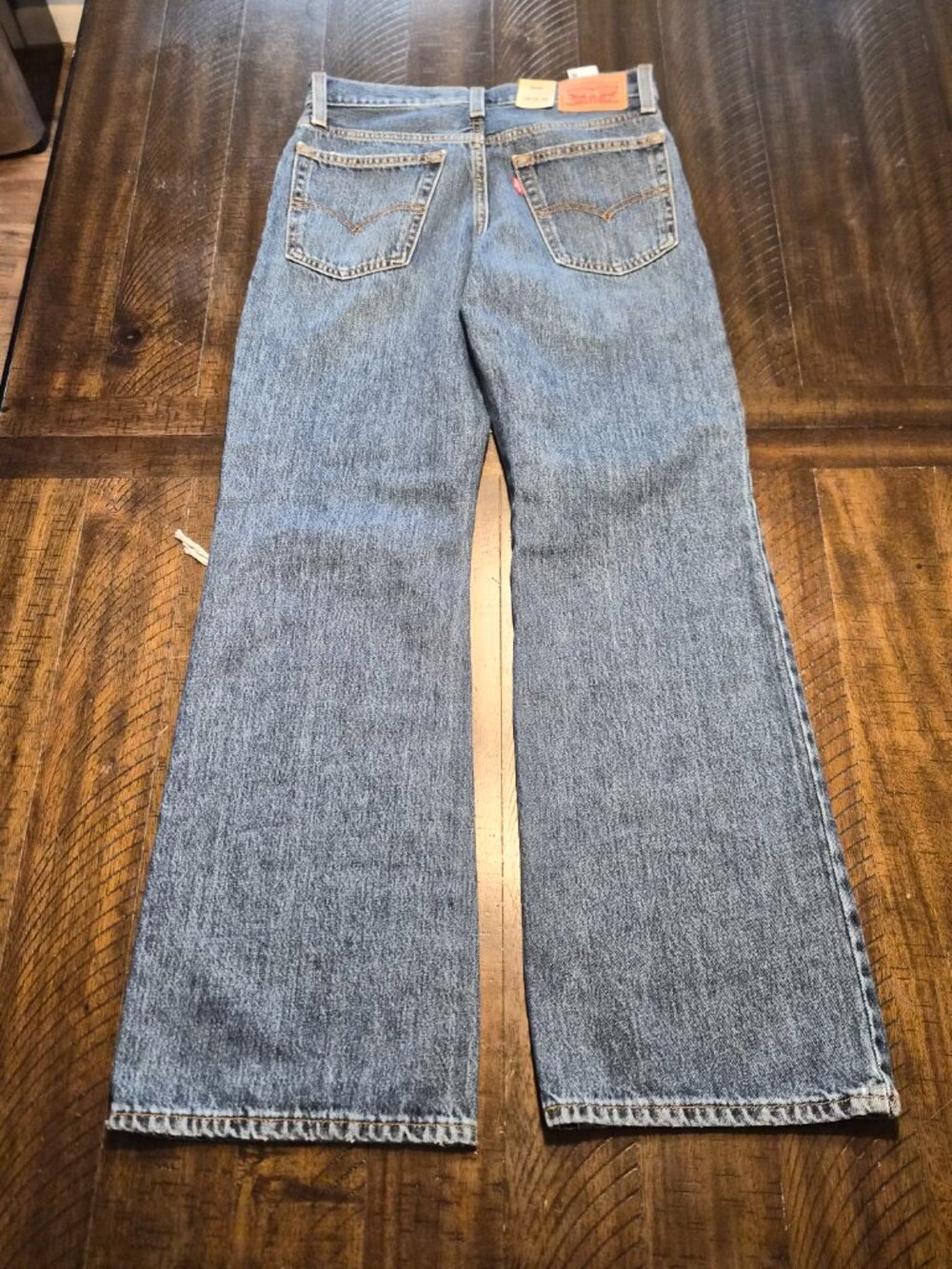 Levis Womens 94 Baggy Bootcut Jeans Size 25 x 31 Blue Denim Mid Rise NWT G551 - Picture 7 of 14